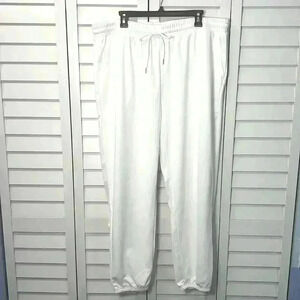SHEIN EZwear Plus Size Sweatpants Size 4XL White NWT